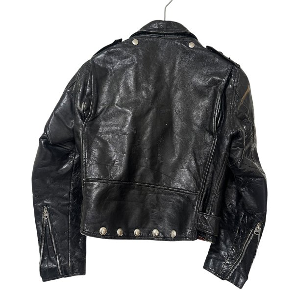 画像6: 1950年代 ハーレーダビッドソン ウイングタグ ダブルライダースジャケット サイクルクイーン 50's Harley-Davidson Cycle Queen motorcycle jacket (6)