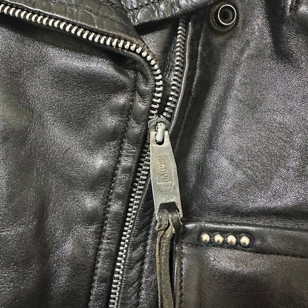 画像12: 1950年代 ハーレーダビッドソン ウイングタグ ダブルライダースジャケット サイクルクイーン 50's Harley-Davidson Cycle Queen motorcycle jacket (12)