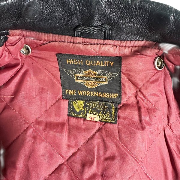 画像13: 1950年代 ハーレーダビッドソン ウイングタグ ダブルライダースジャケット サイクルクイーン 50's Harley-Davidson Cycle Queen motorcycle jacket (13)