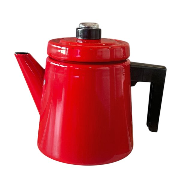 画像2: 北欧 アンティ・ヌルメスニエミ コーヒーポット 赤 復刻 琺瑯 箱付 Antti Nurmesniemi (2)