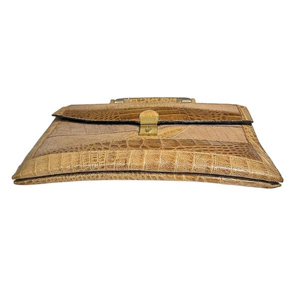 画像6: SUDHAUS ヴィンテージ ブリーフケース バッグ レザー パッチワーク GES.GESCH (6)