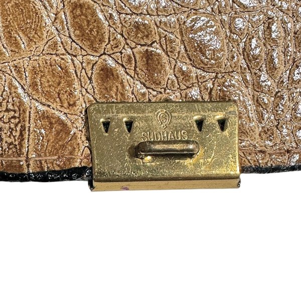 画像10: SUDHAUS ヴィンテージ ブリーフケース バッグ レザー パッチワーク GES.GESCH (10)
