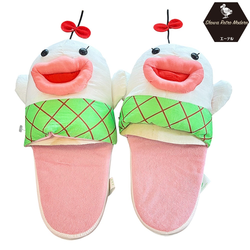 新商品入荷しました(【未使用品】昭和レトロ オバＱ オバケのQ太郎 P子 ぬいぐるみスリッパ 景品 レア 1990年代)