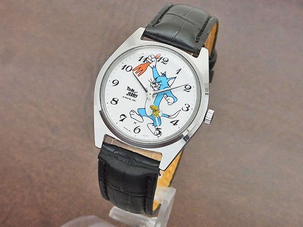 TOM and JERRY トムとジェリー ヴィンテージ 手巻き腕時計 新古品-