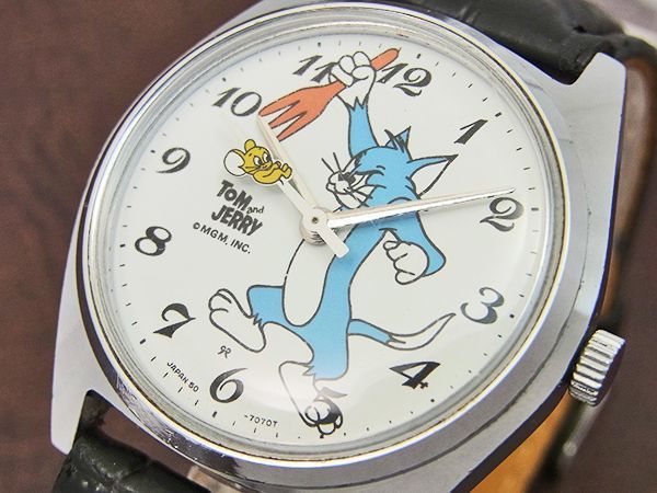 TOM and JERRY トムとジェリー ヴィンテージ 手巻き腕時計 新古品-